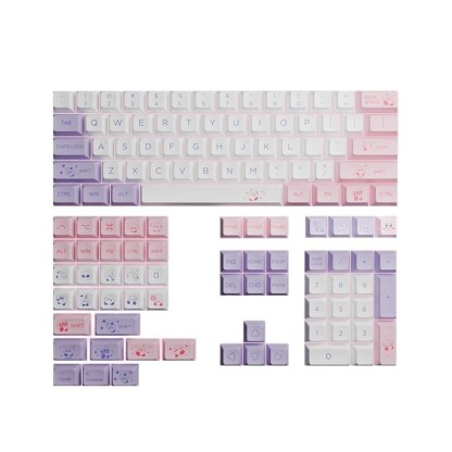 星之卡比主題鍵帽正刻XDA小全套PBT熱昇華鍵帽適配美加獅 wooting-ZUIHANG SHOP