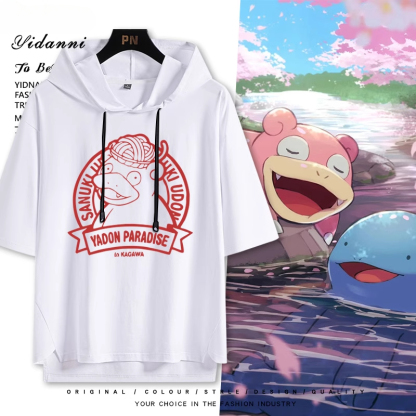 寶可夢新款 親子情侶男女款連帽短袖T恤-ZUIHANG SHOP