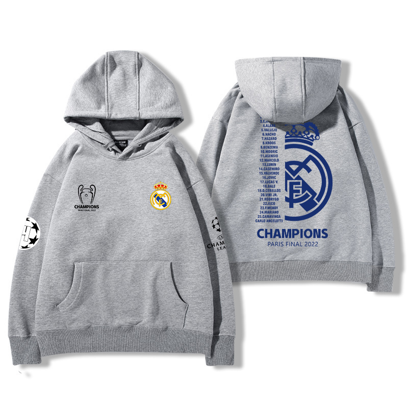 皇馬足球隊新款 親子情侶男女款連帽衛衣-ZUIHANG SHOP