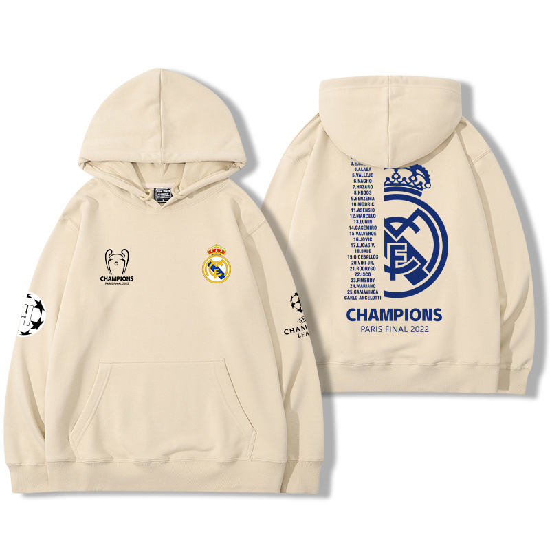 皇馬足球隊新款 親子情侶男女款連帽衛衣-ZUIHANG SHOP