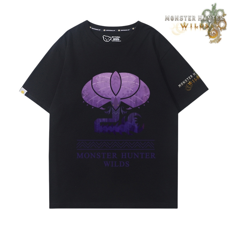 魔物獵人荒野印花短袖T恤