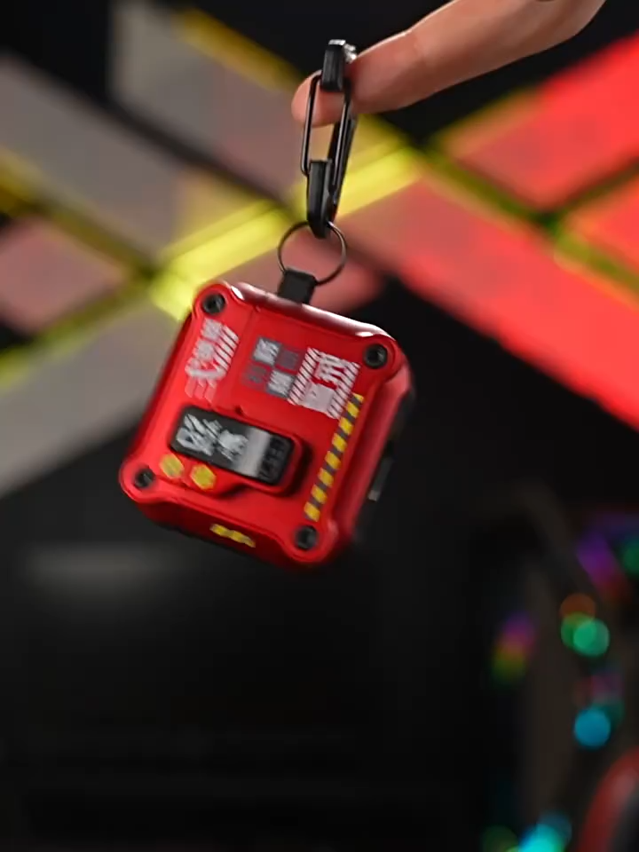 EVA機甲風鎖扣彈蓋耳機殼