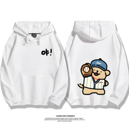 線條小狗新款 親子情侶男女款連帽衛衣-ZUIHANG SHOP