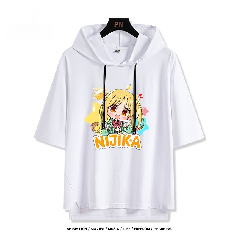 孤獨搖滾新款 親子情侶男女款連帽短袖T恤-ZUIHANG SHOP