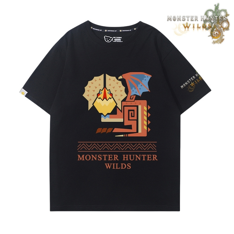魔物獵人荒野印花短袖T恤