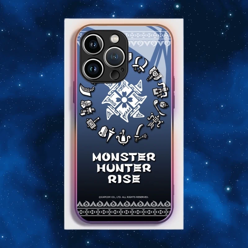 魔物獵人智能夜光玻璃手機殼