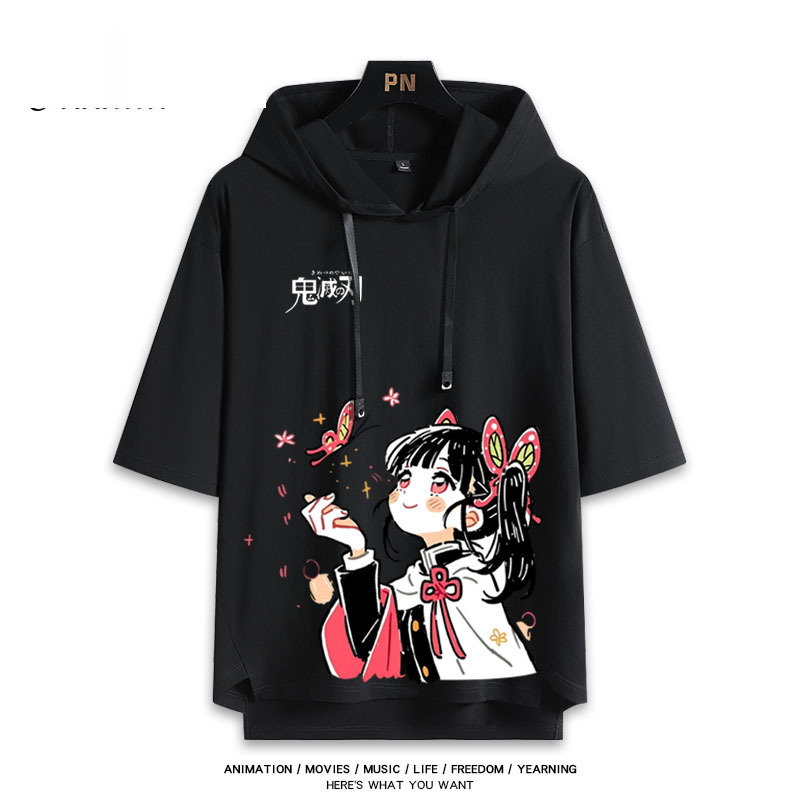 鬼滅之刃 連帽短袖T恤-ZUIHANG SHOP