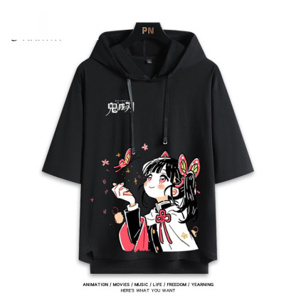 鬼滅之刃 連帽短袖T恤-ZUIHANG SHOP