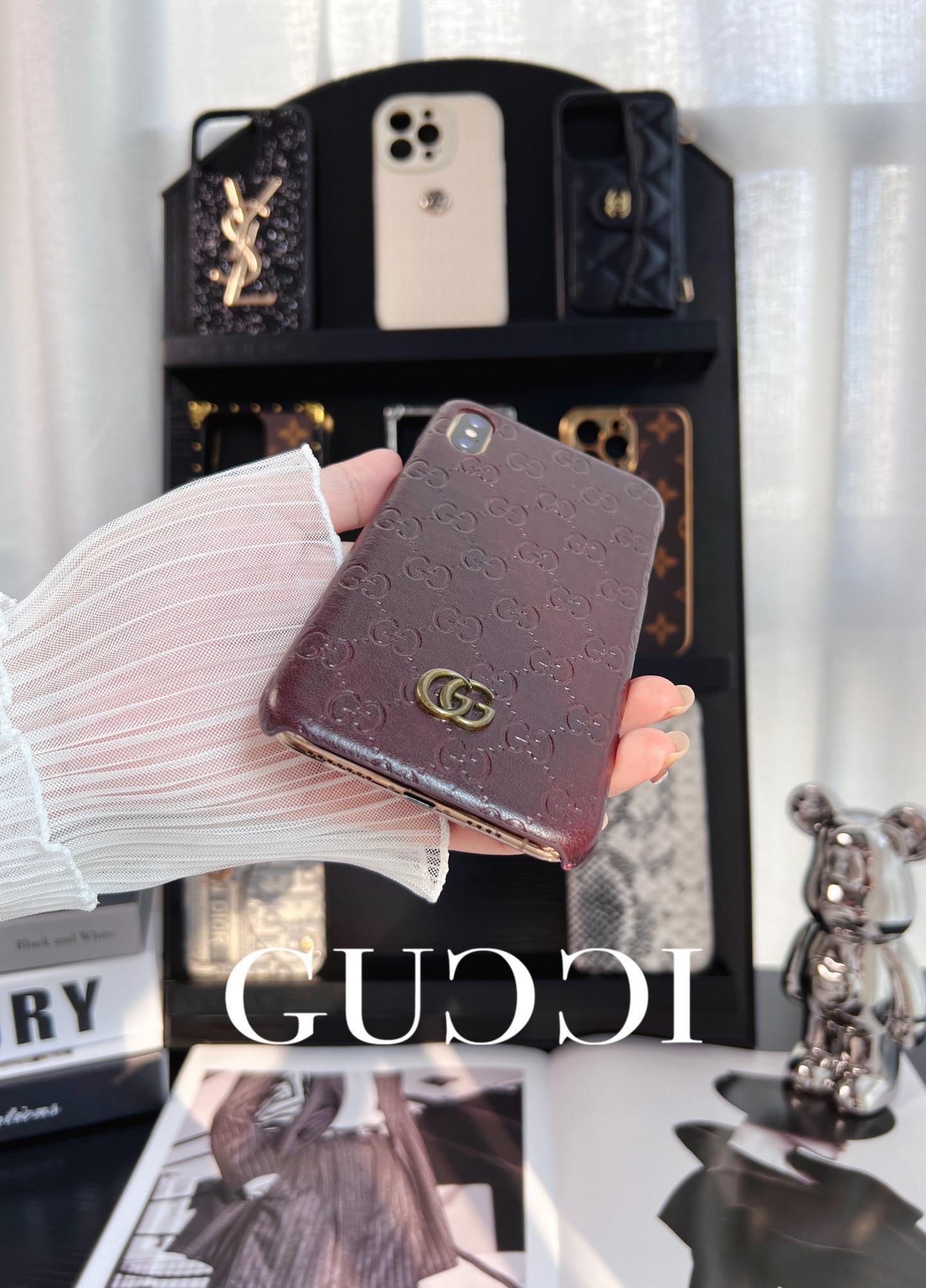 古馳皮質全包手機殼-ZUIHANG SHOP