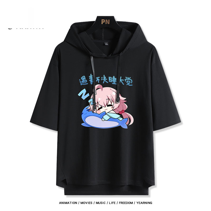 蔚藍檔案 小鳥遊星野 連帽短袖T恤-ZUIHANG SHOP