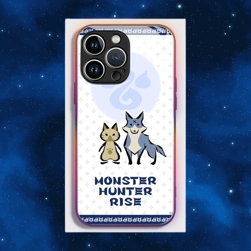 魔物獵人智能夜光玻璃手機殼