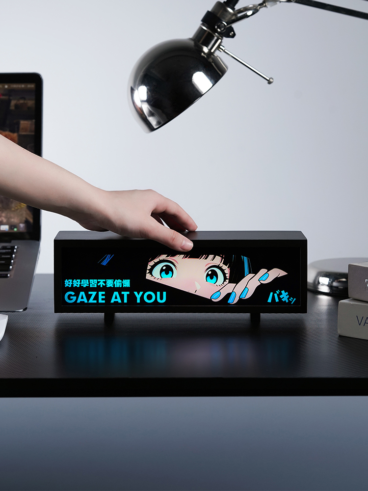 賽博朋克動漫氛圍燈 - 電競桌景必備配件