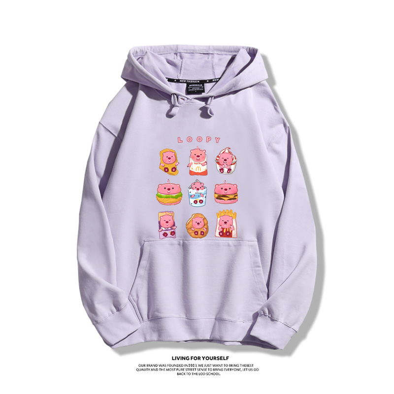 小海狸露比loopy新款 親子情侶男女款連帽衛衣-ZUIHANG SHOP