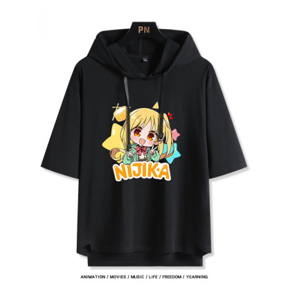 孤獨搖滾新款 親子情侶男女款連帽短袖T恤-ZUIHANG SHOP