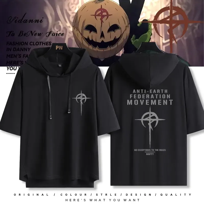 機動戰士鋼彈新款 親子情侶男女款連帽短袖T恤-ZUIHANG SHOP