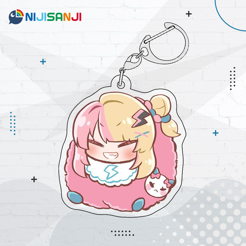 Luxiem彩虹社全員同人週邊 NIJISANJI EN 雙面夾層鑰匙扣掛件吧唧