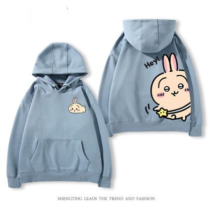 chiikawa 2025秋冬新款親子情侶裝連帽衛衣