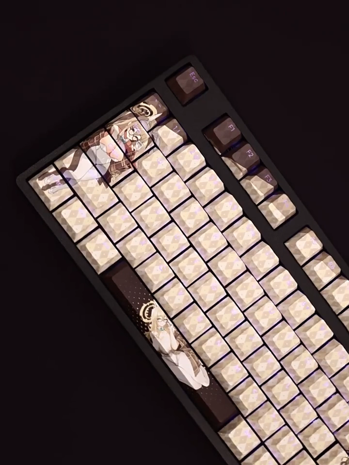 朱音兔女郎透光RGB108鍵標準配列衛星軸鍵帽