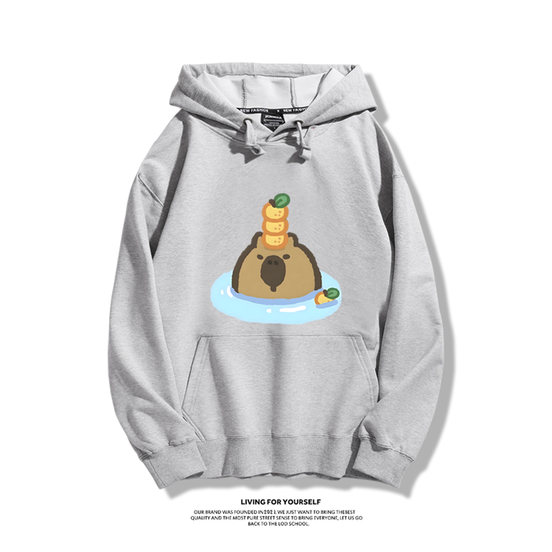 Q版卡皮巴拉新款 親子情侶男女款連帽衛衣-ZUIHANG SHOP