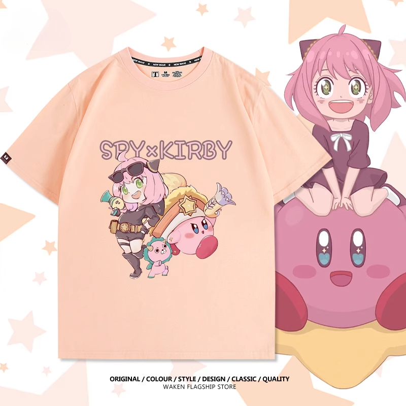 星之卡比X安妮亞 印花短袖T恤-ZUIHANG SHOP