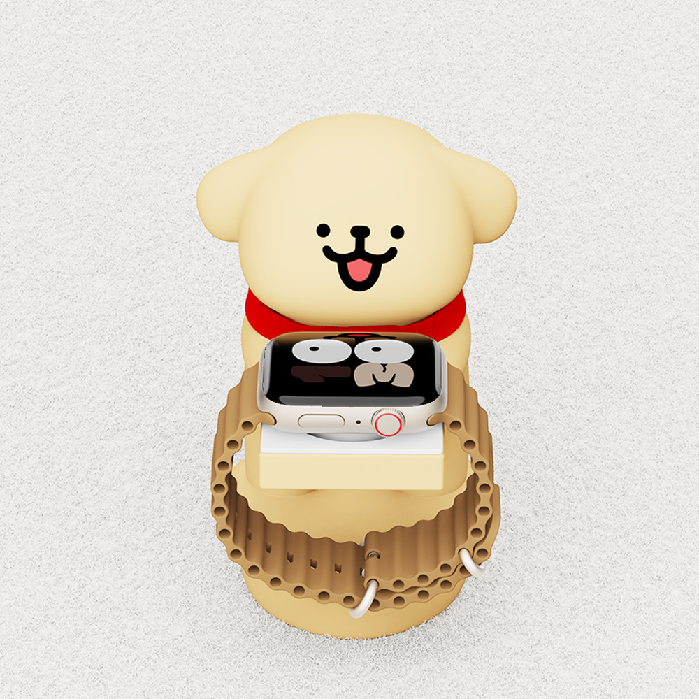 線條小狗 手錶充電器支架底座-ZUIHANG SHOP