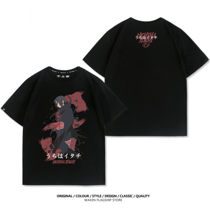 火影忍者 宇智波鼬 印花短袖T恤-ZUIHANG SHOP