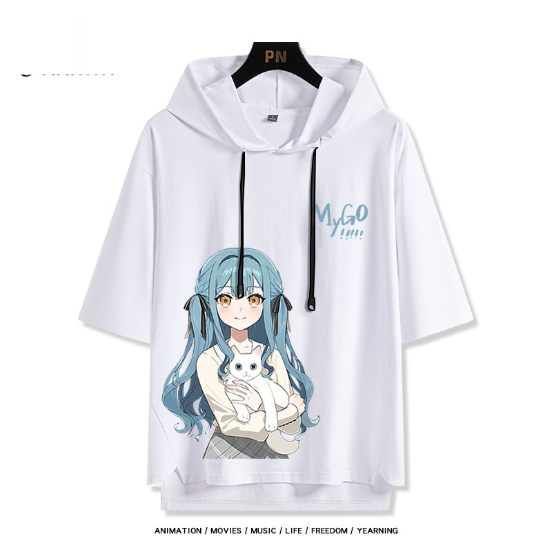 BanG Dream! It's MyGO新款 親子情侶男女款連帽短袖T恤-ZUIHANG SHOP