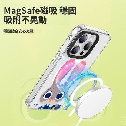 適用蘋果系列 動物方城市高透防摔磁吸手機殼