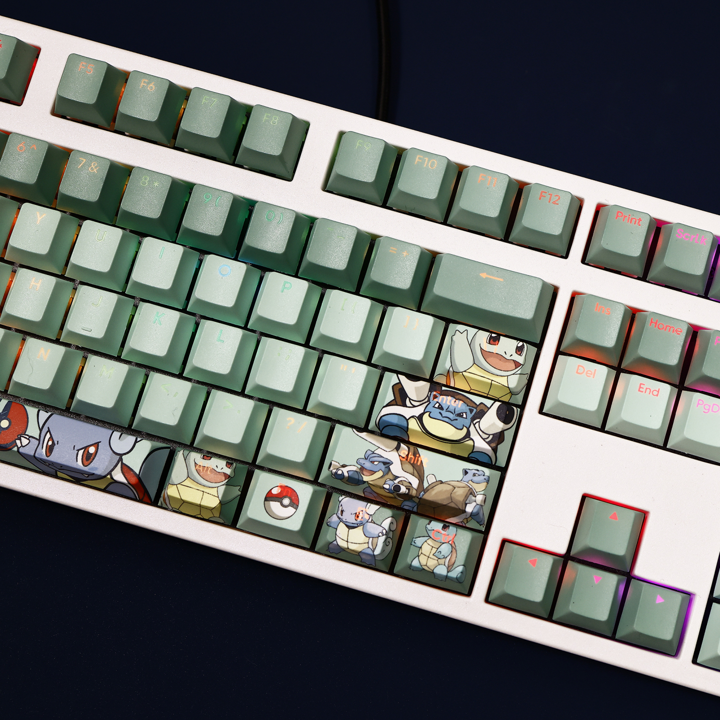 傑尼龜 108鍵 標準配列 衛星軸鍵帽-ZUIHANG SHOP