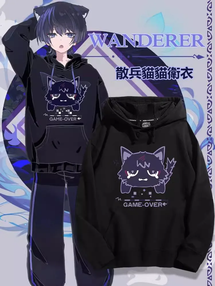原神散兵貓貓新款 親子情侶男女款連帽衛衣-ZUIHANG SHOP