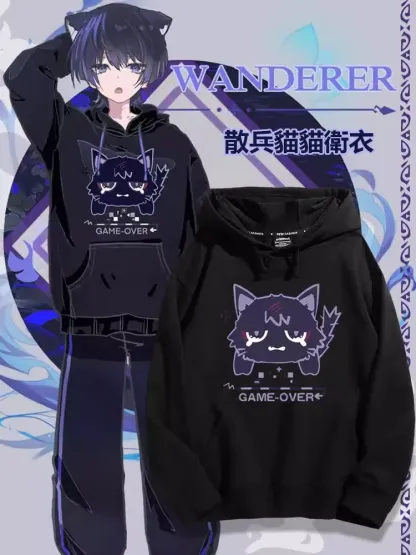 原神散兵貓貓新款 親子情侶男女款連帽衛衣-ZUIHANG SHOP