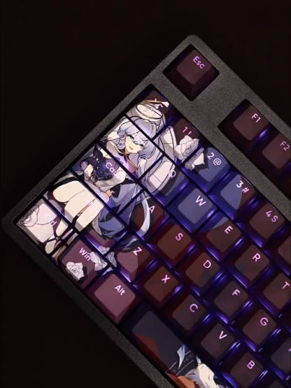 知更鳥Robin透光RGB108鍵標準配列衛星軸鍵帽