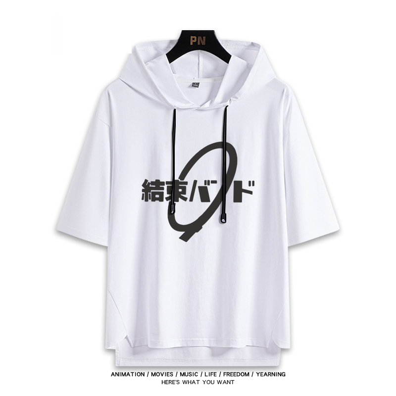 孤獨搖滾新款 親子情侶男女款連帽短袖T恤-ZUIHANG SHOP