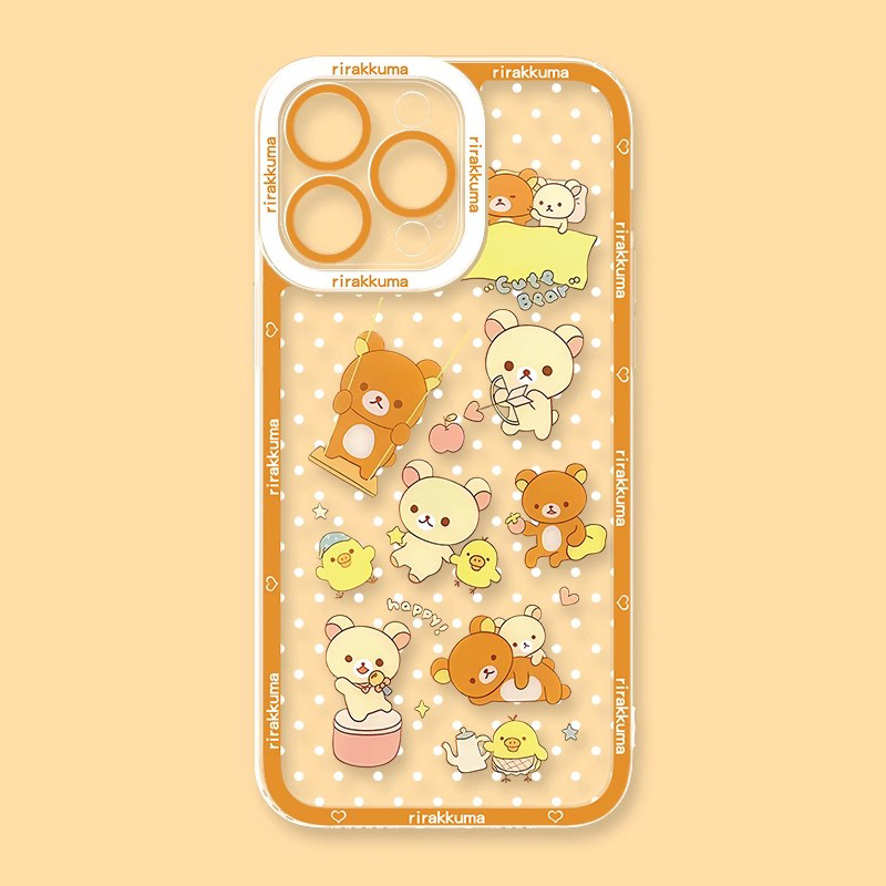 rirakkuma輕鬆熊天使眼透明防摔軟殼-ZUIHANG SHOP