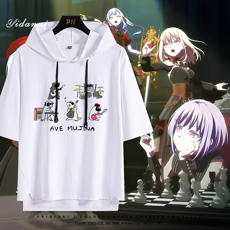 BanG Dream! Ave Mujica 若葉睦 連帽短袖T恤