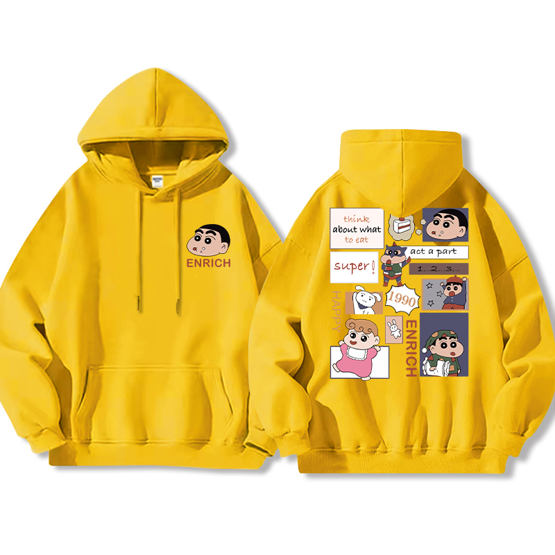 蠟筆小新新款 親子情侶男女款連帽衛衣-ZUIHANG SHOP