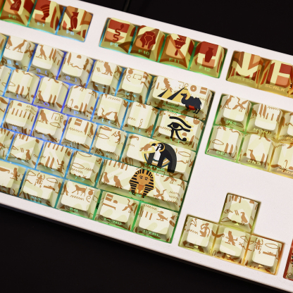 古埃及透光RGB108鍵標準配列衛星軸鍵帽-ZUIHANG SHOP