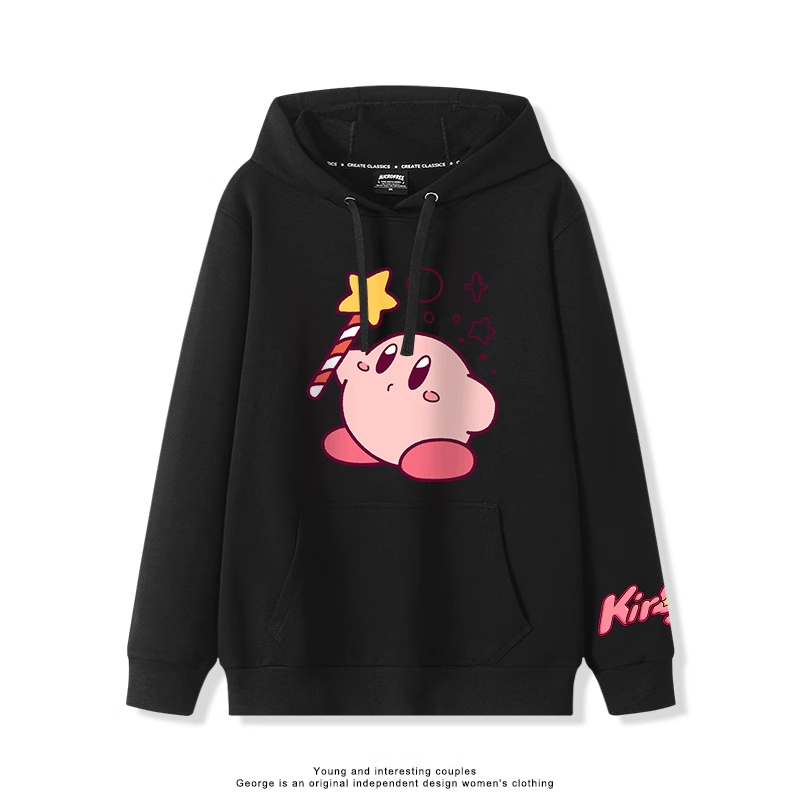 星之卡比 2025秋冬新款 親子情侶裝連帽衛衣