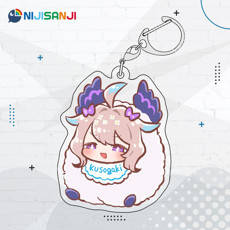 Luxiem彩虹社全員同人週邊 NIJISANJI EN 雙面夾層鑰匙扣掛件吧唧