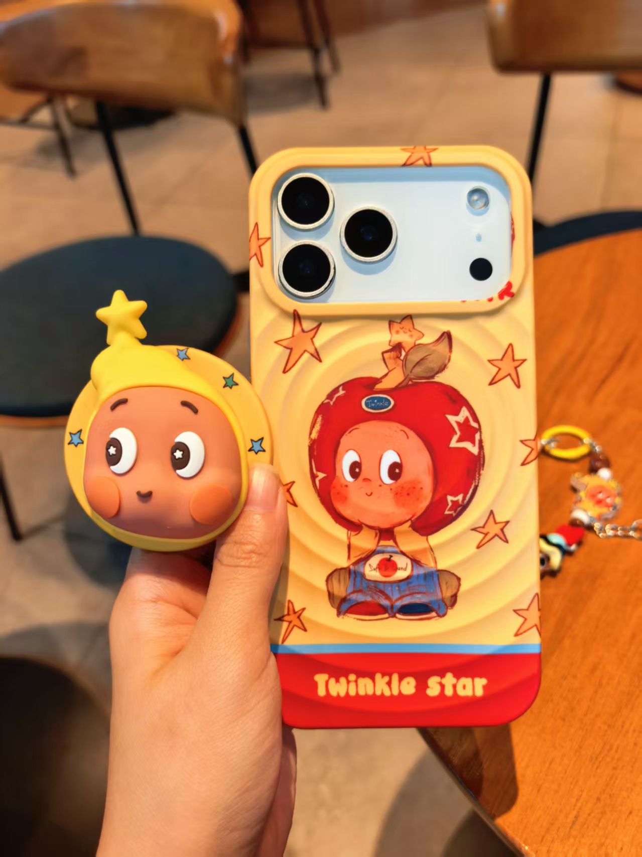 iPhone17系列 波漾磁吸卡通 可愛支架 軟邊 手機殼