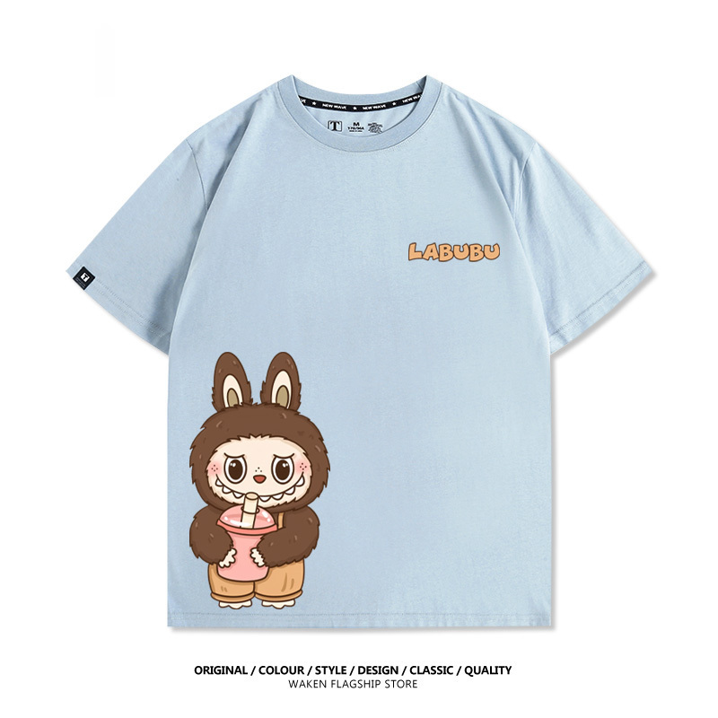 Labubu美式潮牌 印花短袖T恤-ZUIHANG SHOP