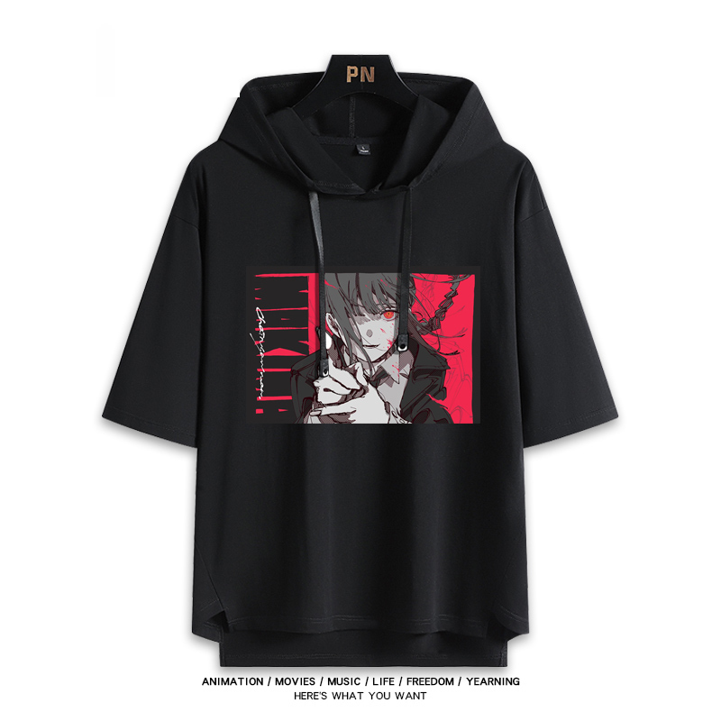 鏈鋸人新款 親子情侶男女連帽短袖T恤-ZUIHANG SHOP