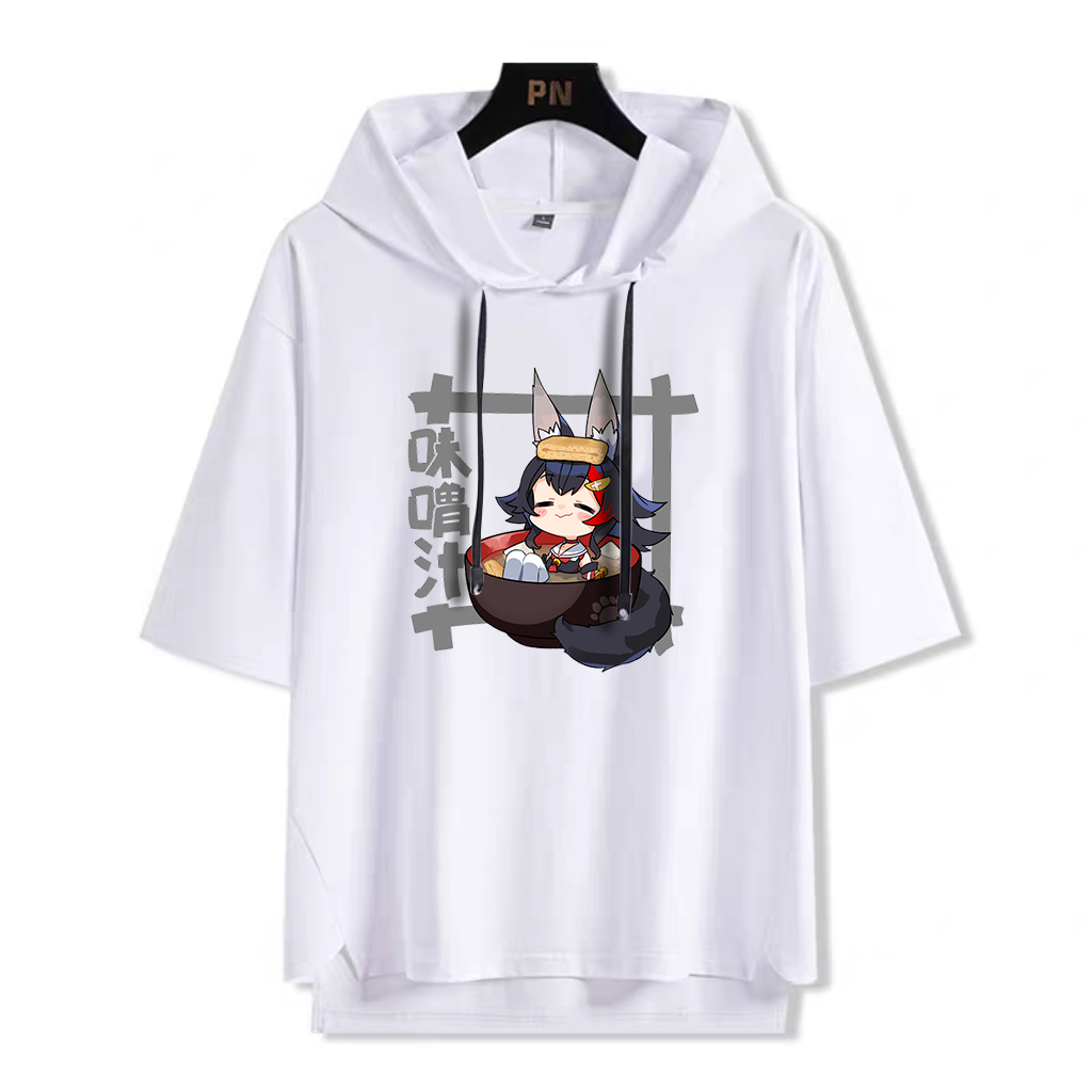 Hololive連帽短袖T恤