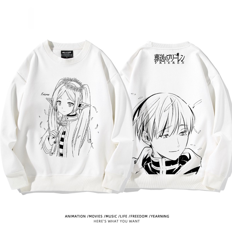 葬送的芙莉蓮 秋冬新款 親子情侶裝圓領長袖