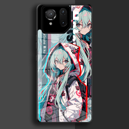 ROG初音未來鋼化玻璃手機殼