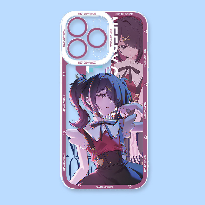 主播女孩重度依賴天使眼透明手機殼