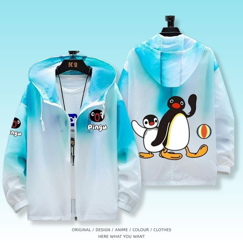 企鵝家族 Pingu 全機能抗UV涼感漸變防曬外套