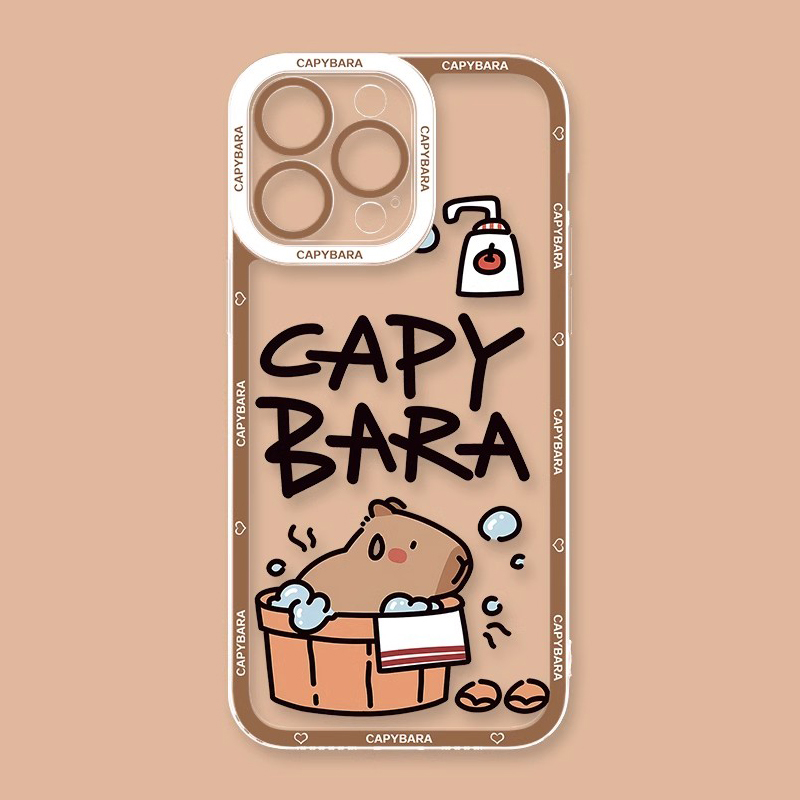 卡皮巴拉天使眼透明防摔軟殼-ZUIHANG SHOP