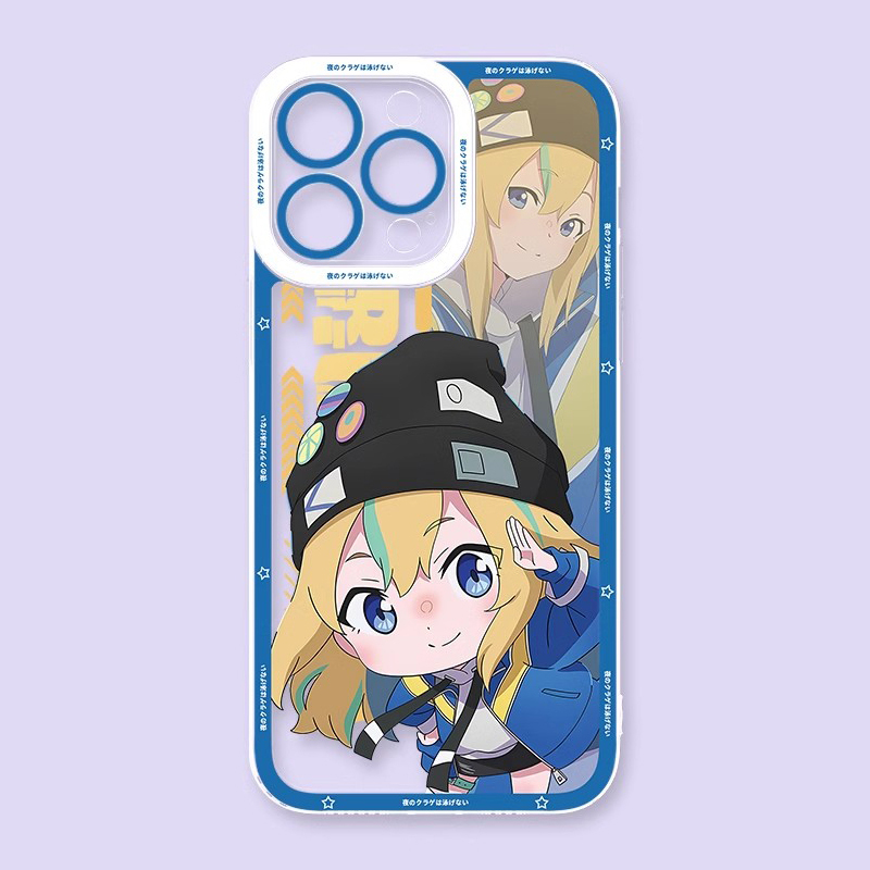 夜晚的水母不會游泳天使眼透明防摔軟殼-ZUIHANG SHOP