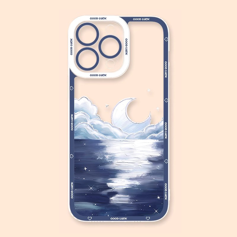 花海油畫天使眼透明防摔軟殼-ZUIHANG SHOP